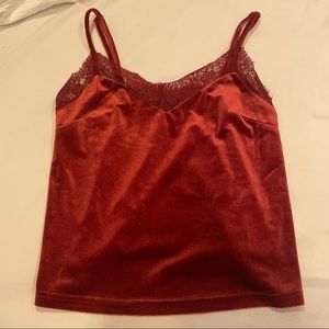 F21 Red Velvet Tank Top